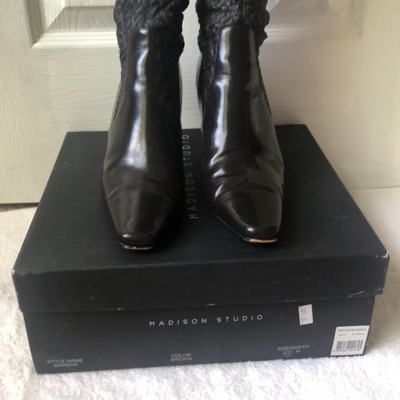 Madison Studio Marsha Brown Boots Size 8.5 - Picture 4 of 12